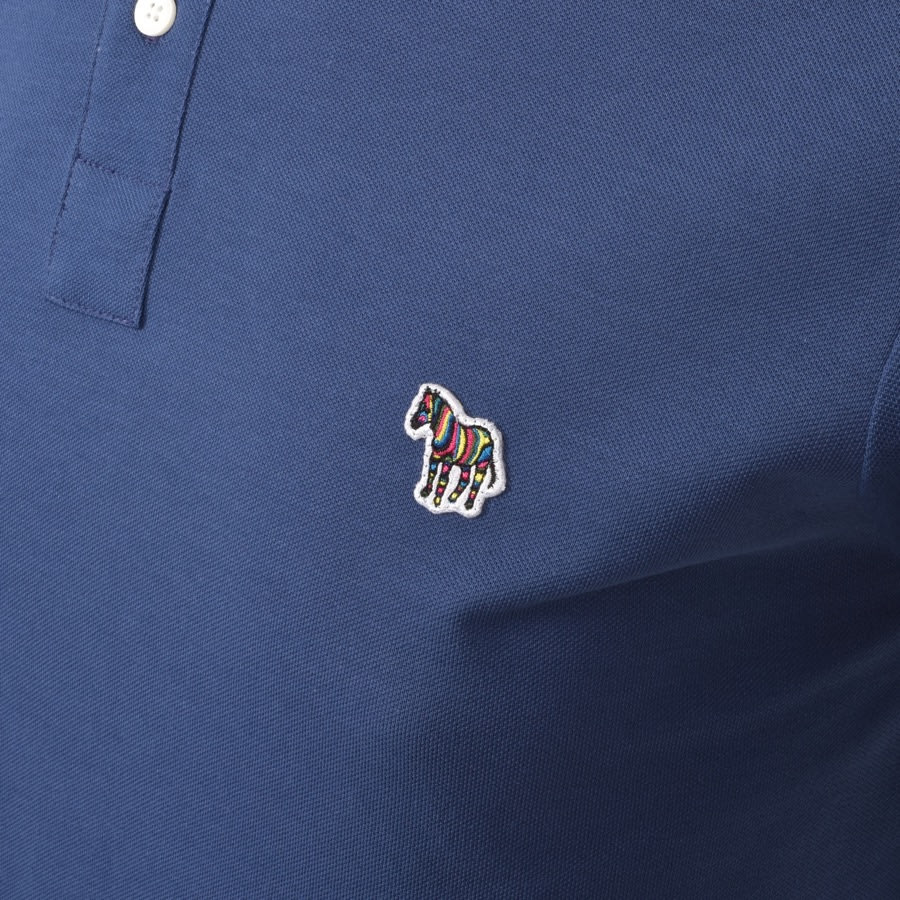 Alternative Image for ProductPS By Paul Smith Tipped Polo T Shirt Blue3